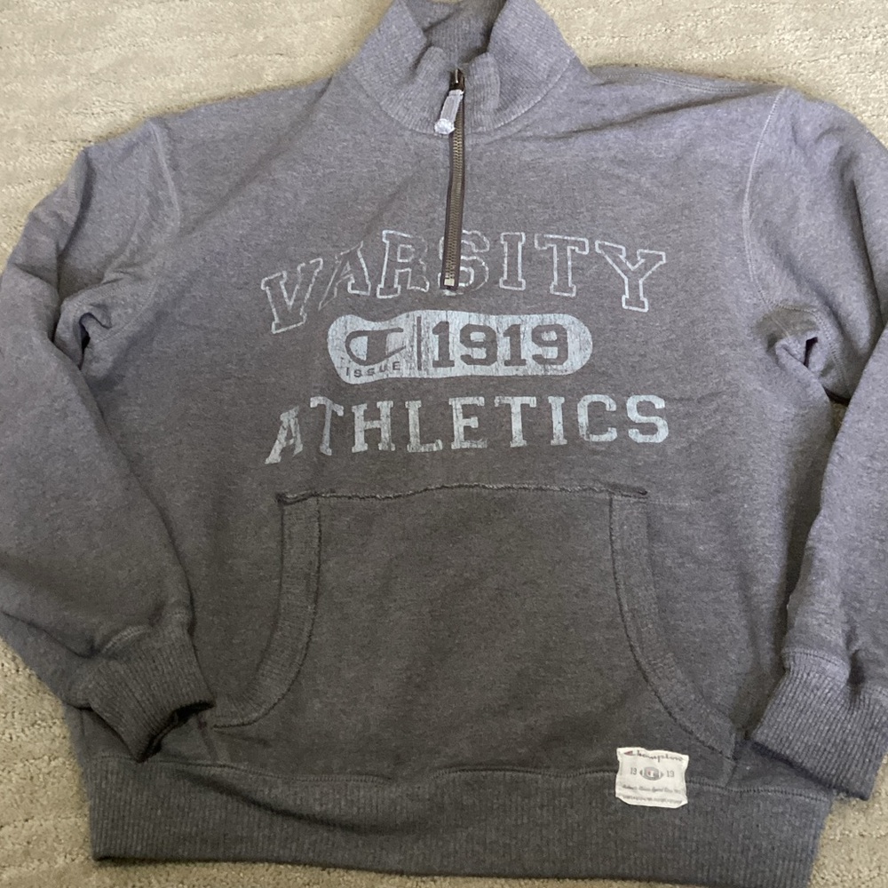 Champion Gray Athletic Sweatshirt